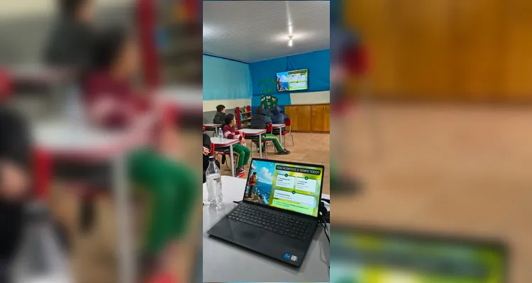 O conteúdo do projeto foi o ponto de partida para as ações da turma.