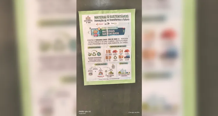 Veja a série de registros dentro e fora da sala de aula.