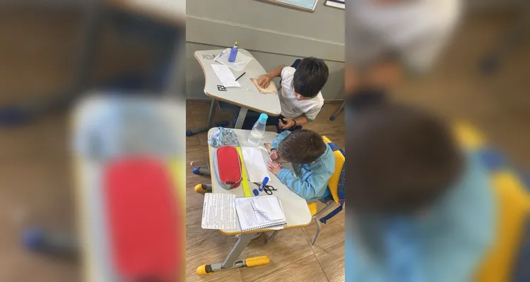 Confira os registros do trabalho em sala de aula.