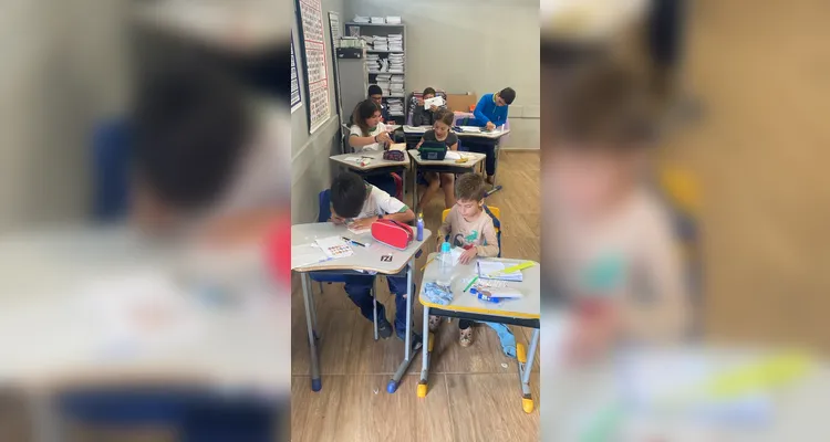 Confira os registros do trabalho em sala de aula.