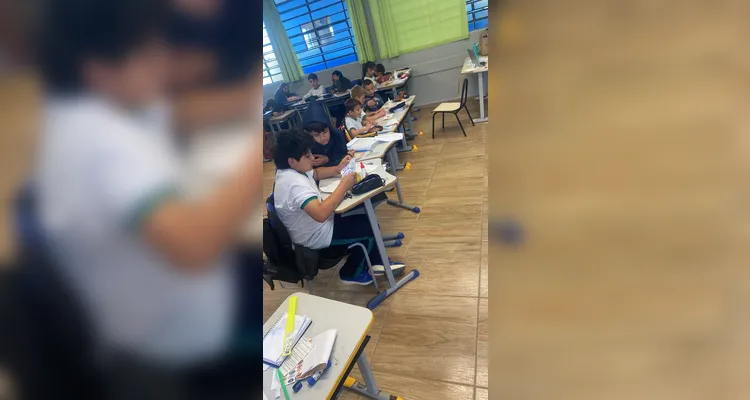 Confira os registros do trabalho em sala de aula.