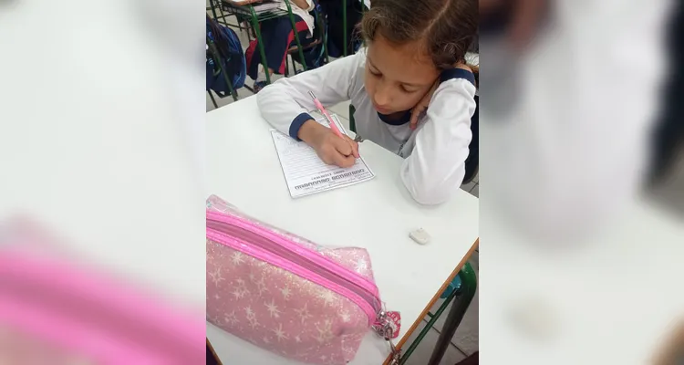 Confira os registros do trabalho em sala de aula.