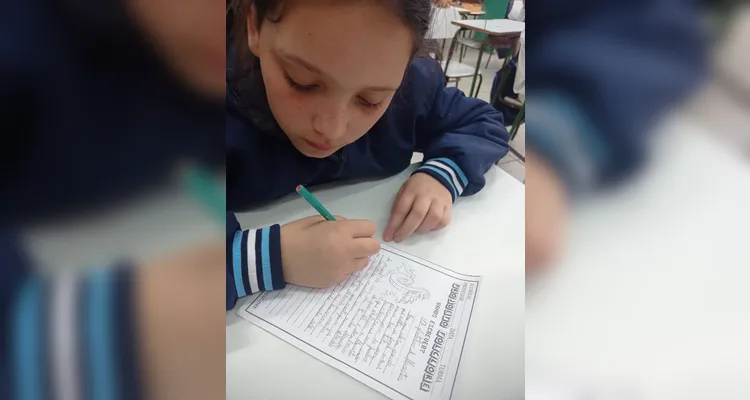 Confira os registros do trabalho em sala de aula.