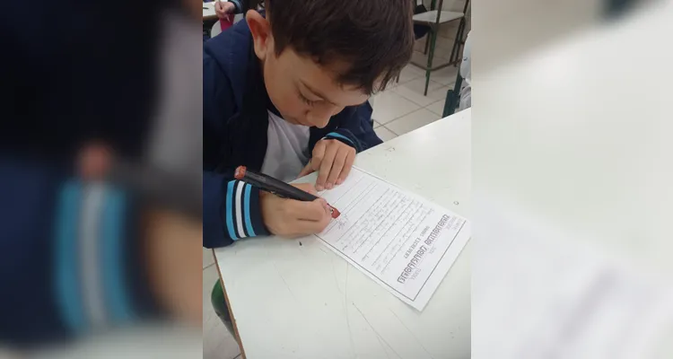 Confira os registros do trabalho em sala de aula.