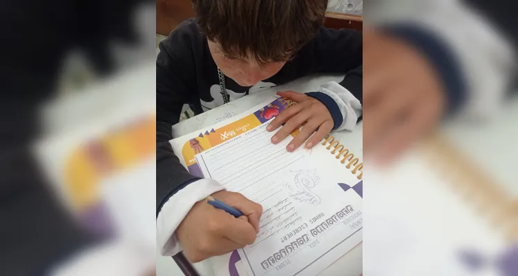 Confira os registros do trabalho em sala de aula.