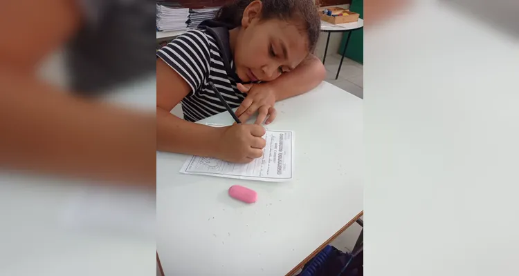 Confira os registros do trabalho em sala de aula.