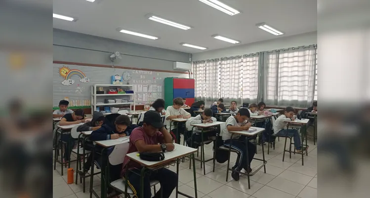 Confira os registros do trabalho em sala de aula.