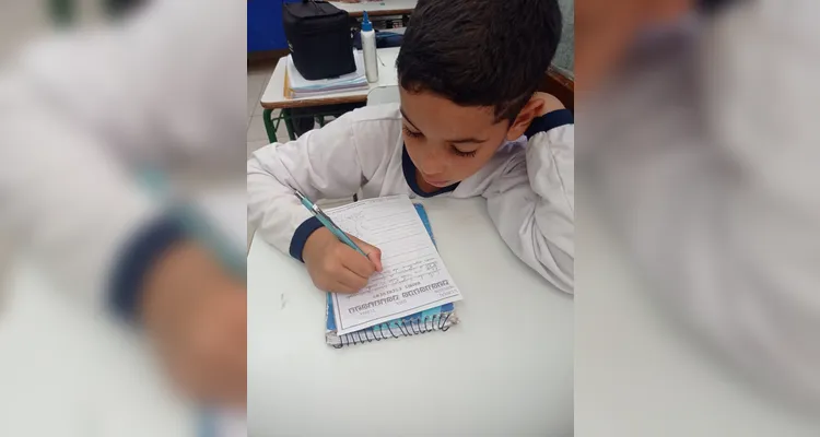 Confira os registros do trabalho em sala de aula.