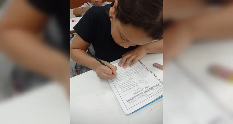 Confira os registros do trabalho em sala de aula.