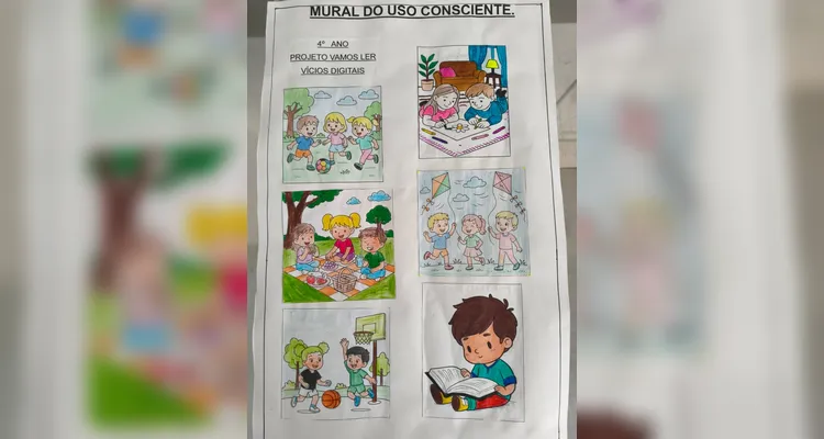 Confira os registros do trabalho em sala de aula.