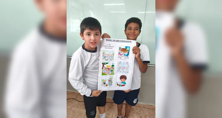 Confira os registros do trabalho em sala de aula.