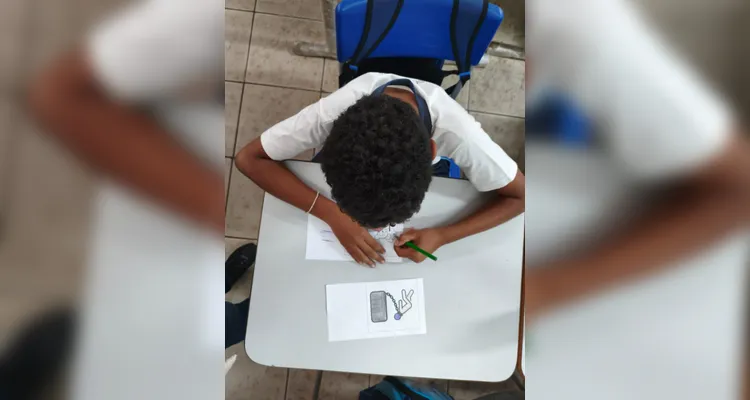 Confira os registros do trabalho em sala de aula.