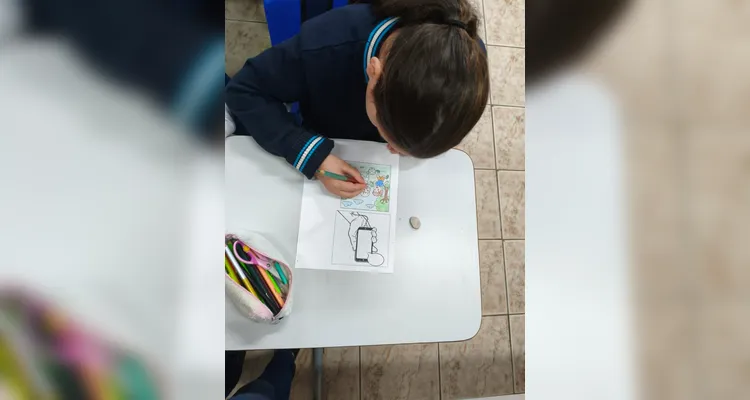 Confira os registros do trabalho em sala de aula.