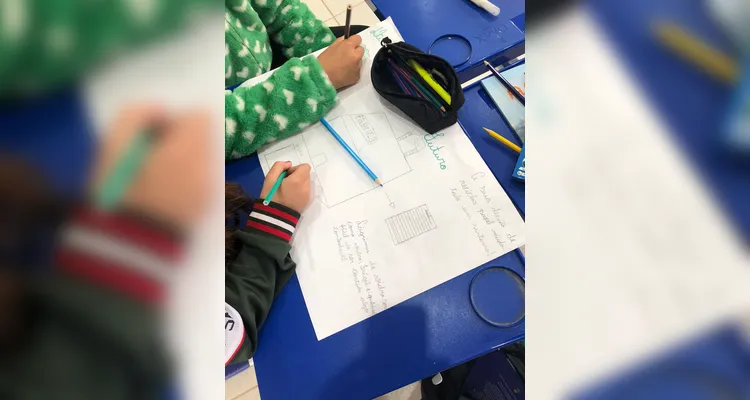 Confira os registros do trabalho em sala de aula.