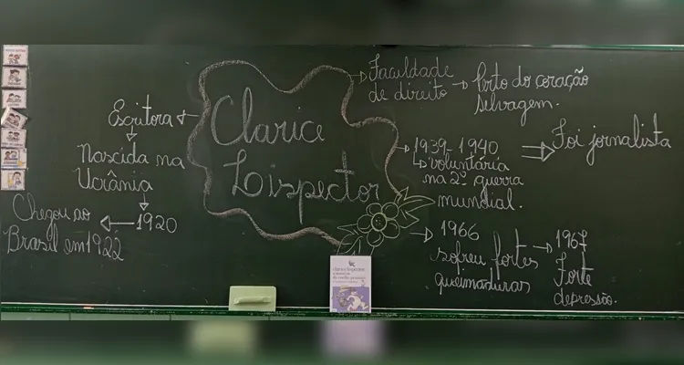 Veja os registros do trabalho em sala de aula.