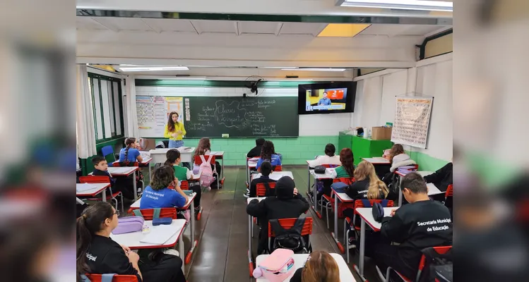 Veja os registros do trabalho em sala de aula.
