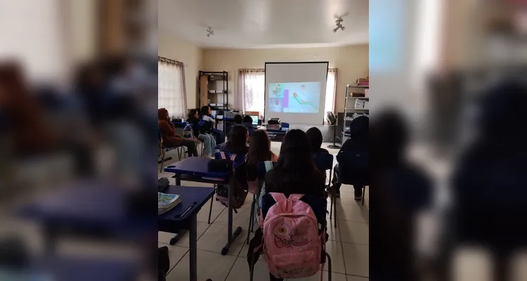 Veja os registros em sala de aula.