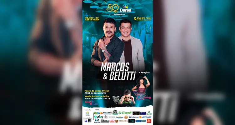 APAE de Jaguariaíva realiza lançamento do evento de 50 anos com Marcos & Belutti