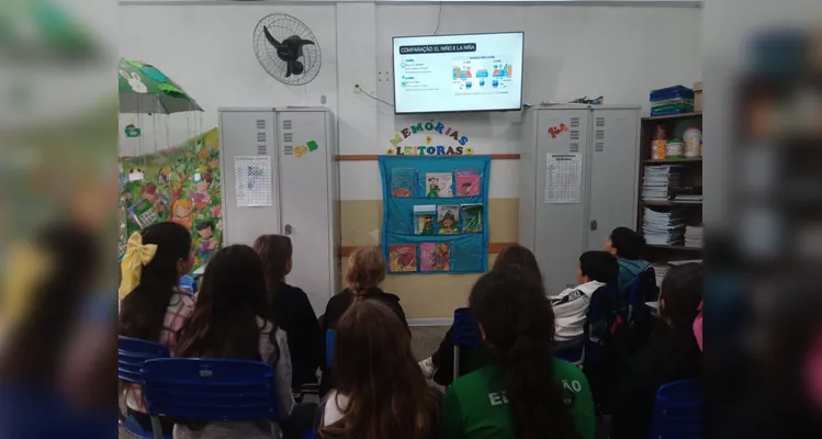 Veja os registros do trabalho em sala de aula.