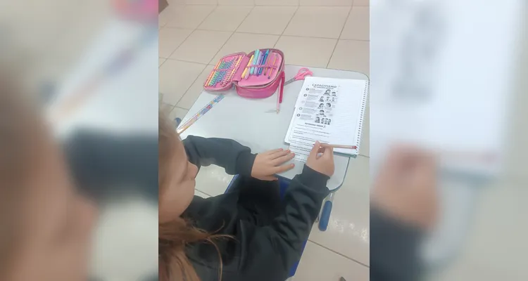 Confira a série de registros do trabalho em sala de aula.