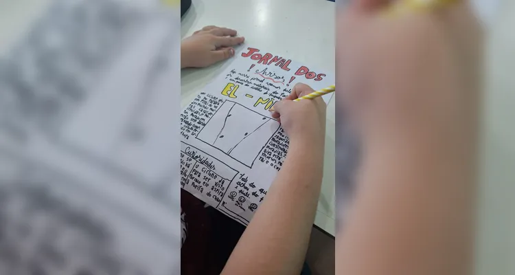 Confira a série de registros do amplo trabalho em sala de aula.