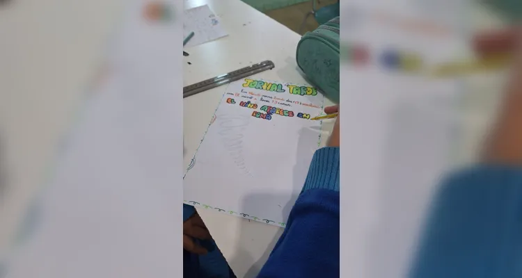 Confira a série de registros do amplo trabalho em sala de aula.