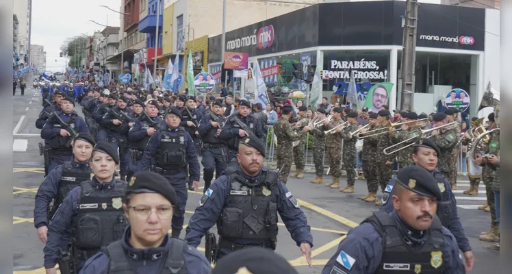 A participação das entidades militares e de segurança fez parte da programação oficial