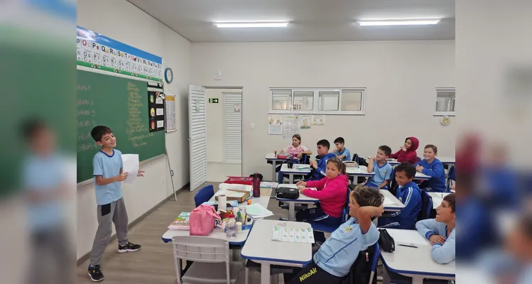 Confira os registros da proposta em sala de aula.
