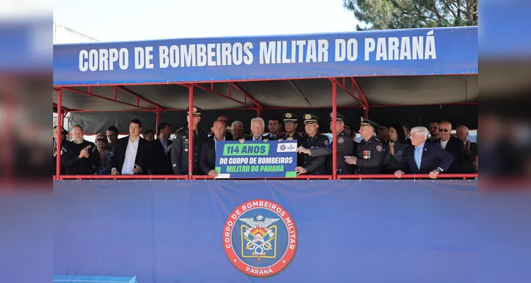 Corpo de Bombeiros Militar do Paraná celebra 114 anos em solenidade comemorativa