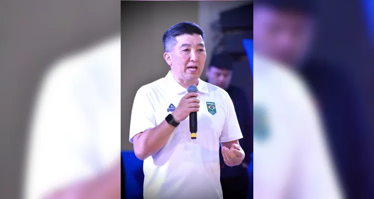 Hugo Hoyama se fez presente na abertura da 18ª edição dos Jogos Estudantis das Escolas Municipais (JEEM) |