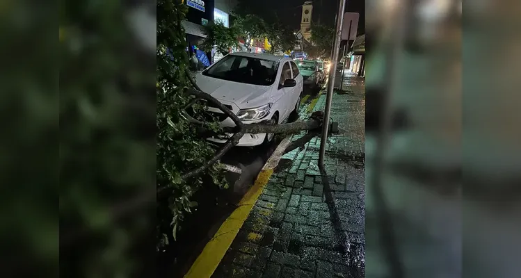 Estragos na cidade de Apucarana.