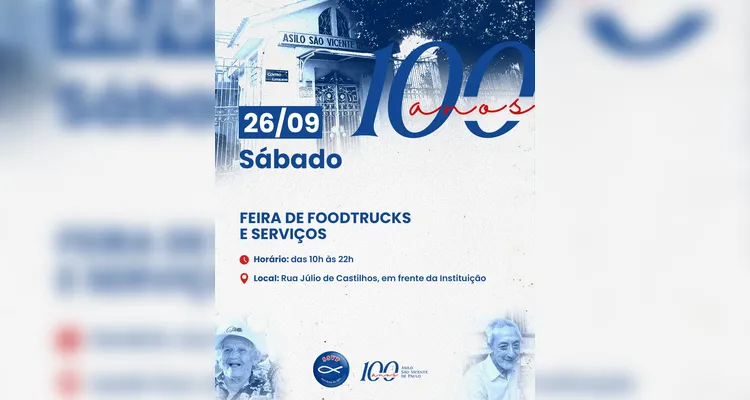Asilo São Vicente de Paulo celebra 100 anos com programação especial neste fim de semana