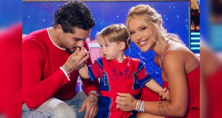 Virginia Fonseca e Zé Felipe aparecem lado a lado na festa de José Leonardo.