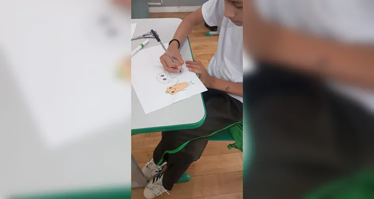 Confira os registros do trabalho em sala de aula.