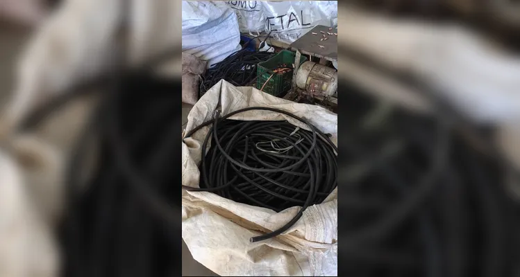 Operação apreende mais de 3 toneladas de cobre em Ponta Grossa
