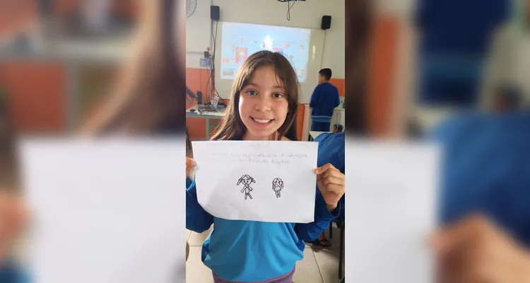 Confira os registros do trabalho em sala de aula.
