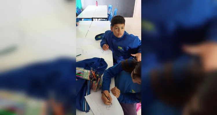 Confira os registros do trabalho em sala de aula.
