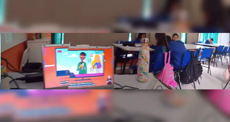 Confira os registros do trabalho em sala de aula.