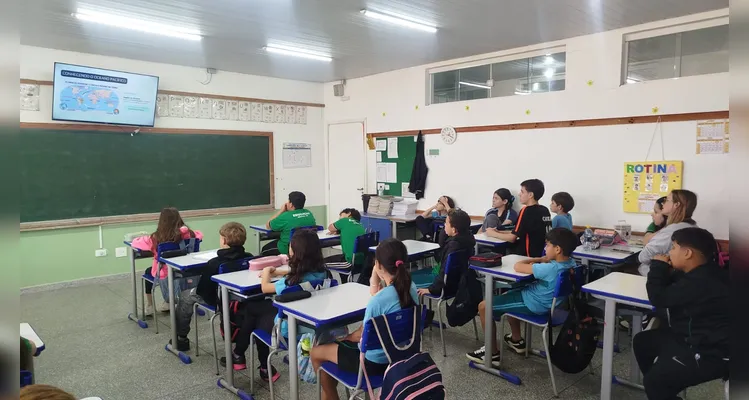 Confira os registros do trabalho em sala de aula.