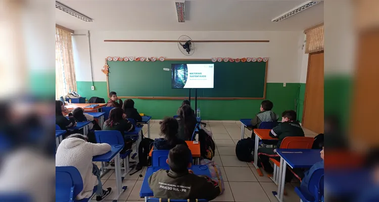 Confira os registros do trabalho em sala de aula.