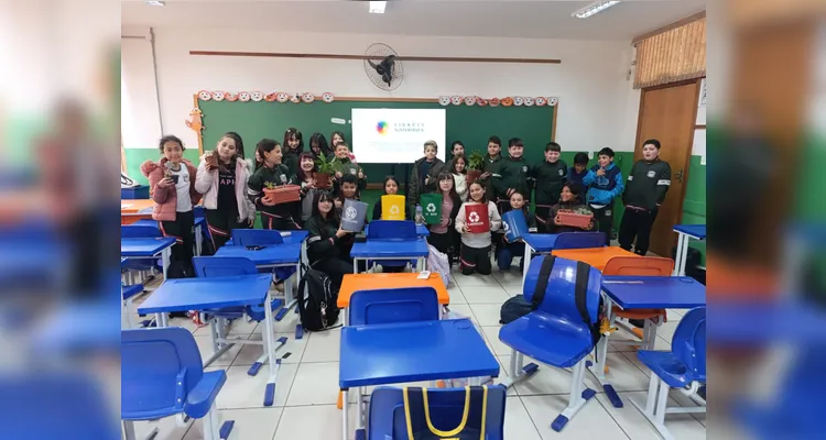 Confira os registros do trabalho em sala de aula.