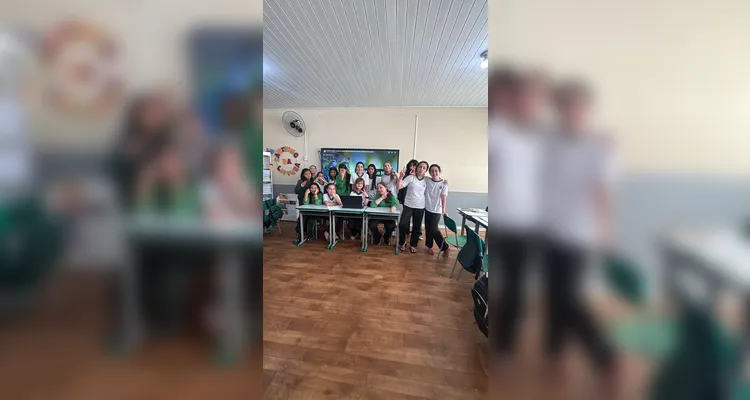 Veja a série de registros da ampla proposta em sala de aula.