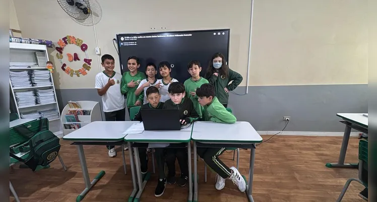 Veja a série de registros da ampla proposta em sala de aula.