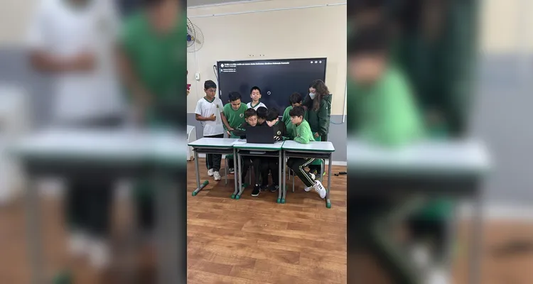 Veja a série de registros da ampla proposta em sala de aula.