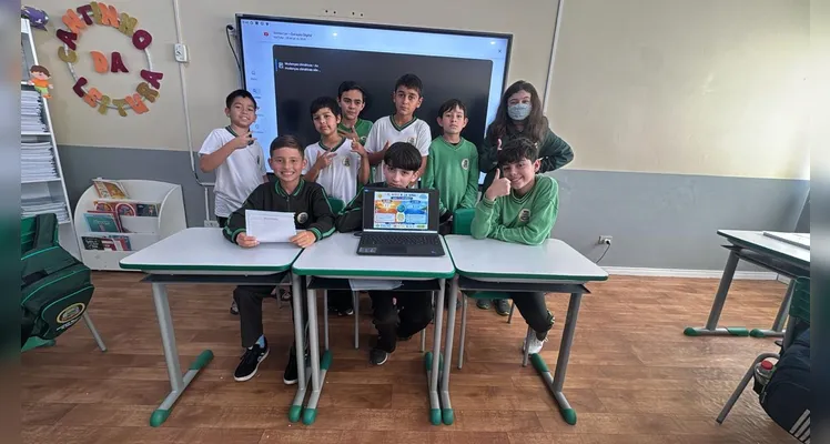 Veja a série de registros da ampla proposta em sala de aula.
