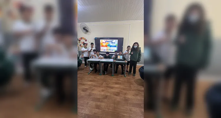 Veja a série de registros da ampla proposta em sala de aula.