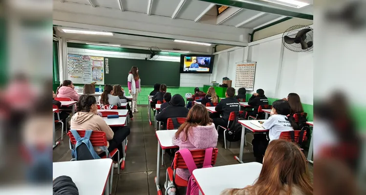 Conteúdo audiovisual foi destaque em sala de aula.