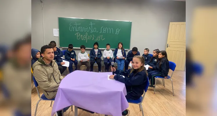 Veja os registros do trabalho em sala de aula.