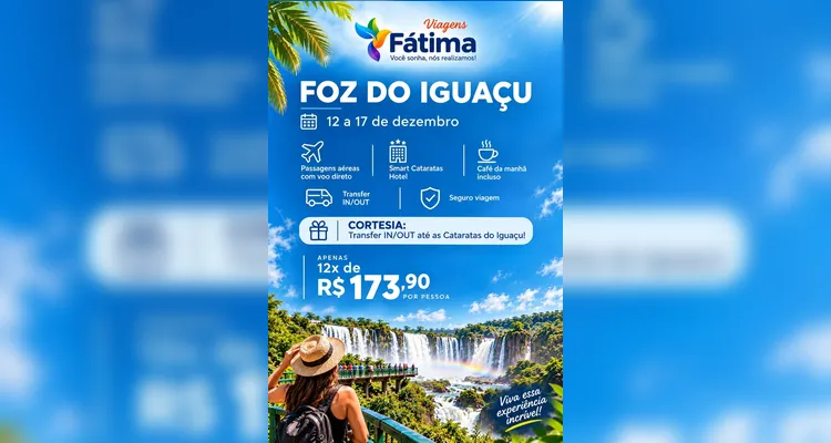 Fátima Viagens apresenta novos pacotes para destinos de praia, natureza e lazer