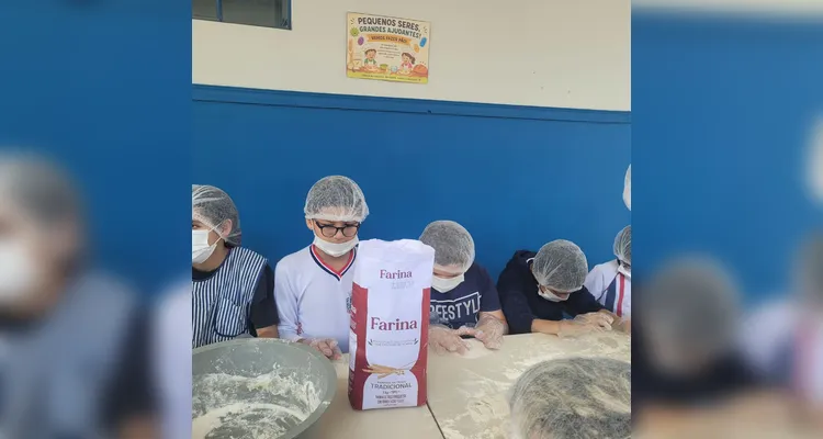 Veja a série de registros do saboroso aprendizado dos educandos.